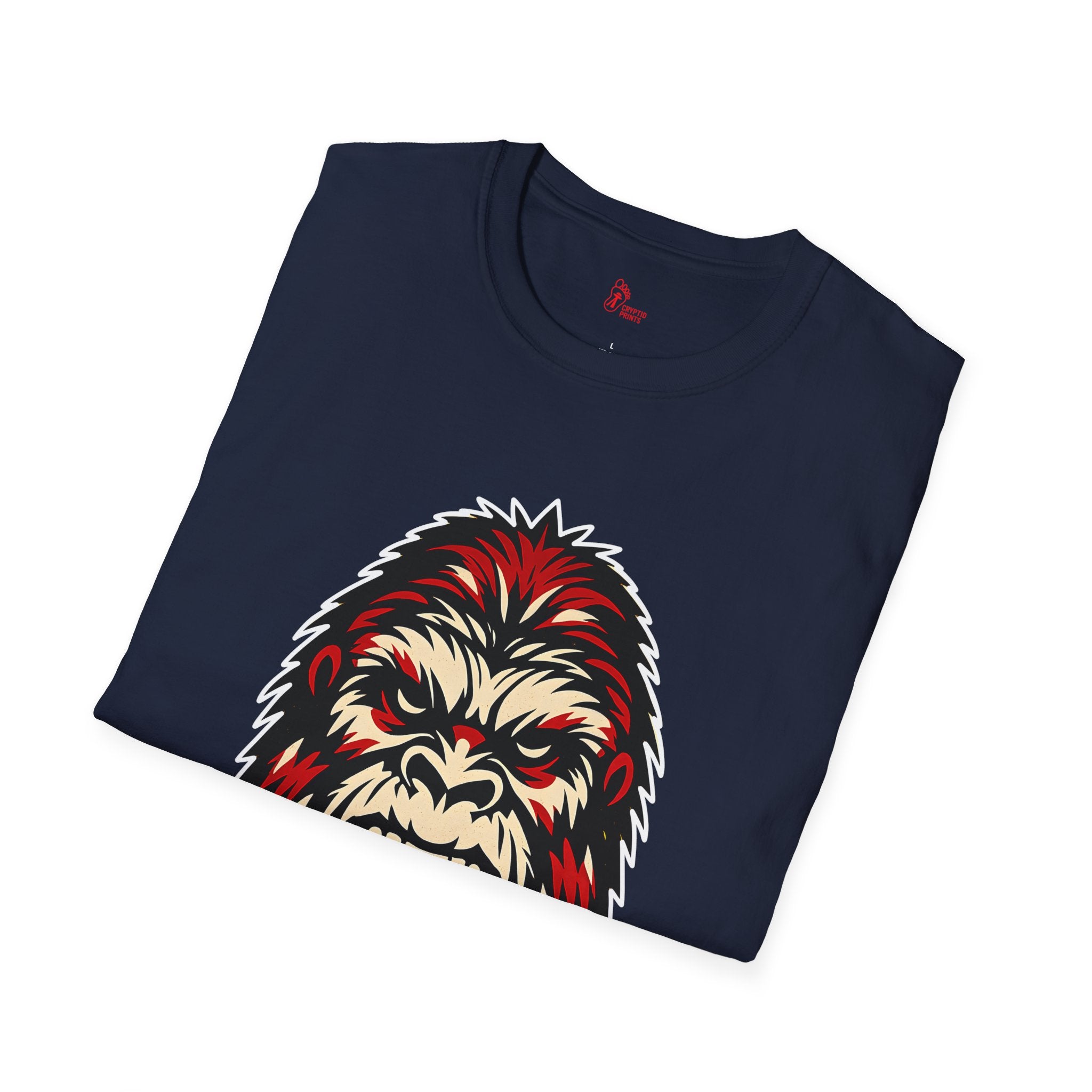 Bigfoot Savage Face Graphic T-Shirt - Cryptid Prints