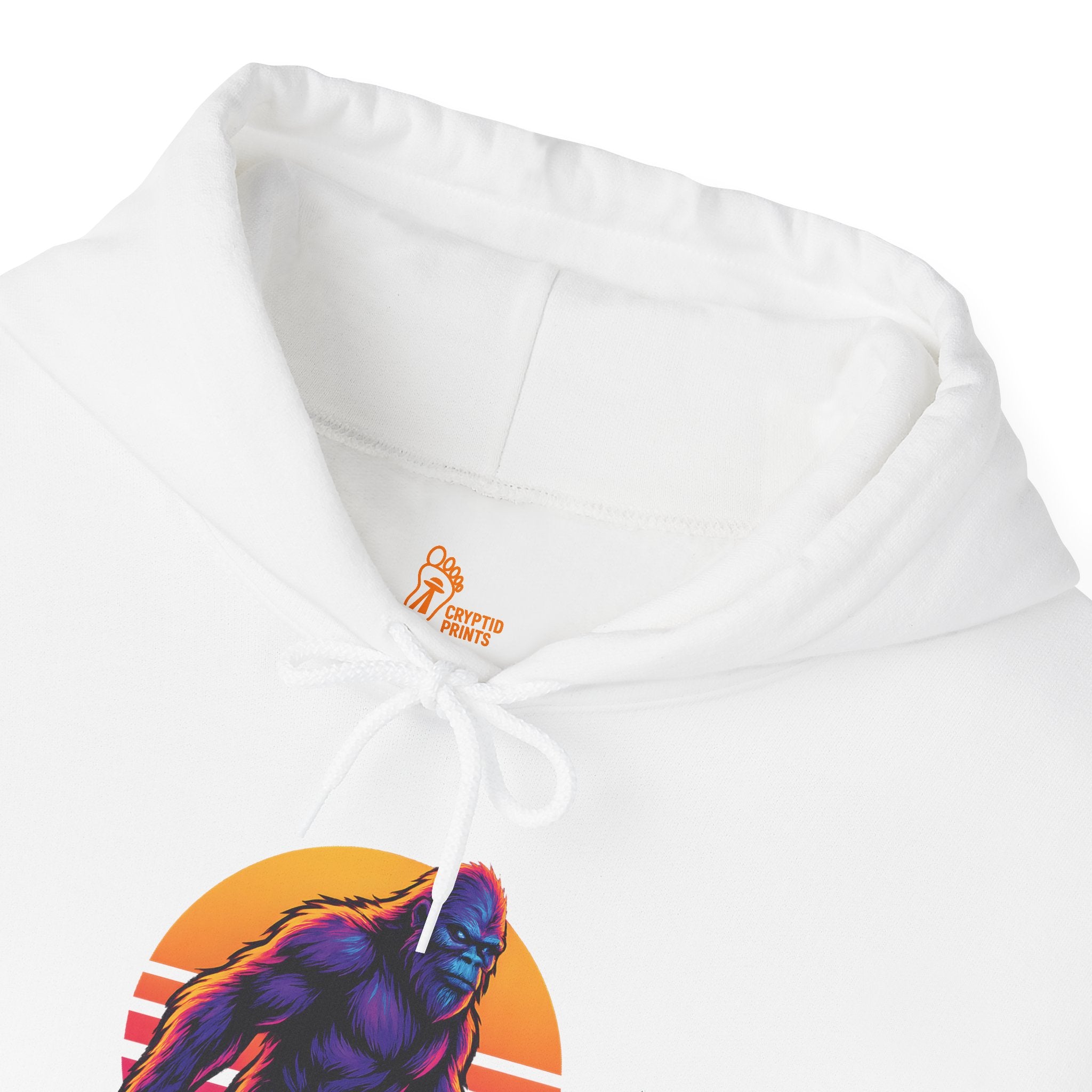 Retro Neon Bigfoot Hoodie - Sasquatch Hoodie 80s Aesthetic