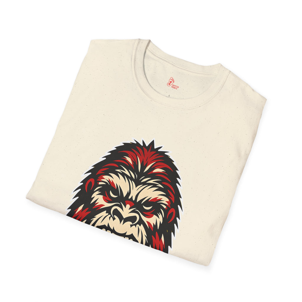 Bigfoot Savage Face Graphic T-Shirt - Cryptid Prints