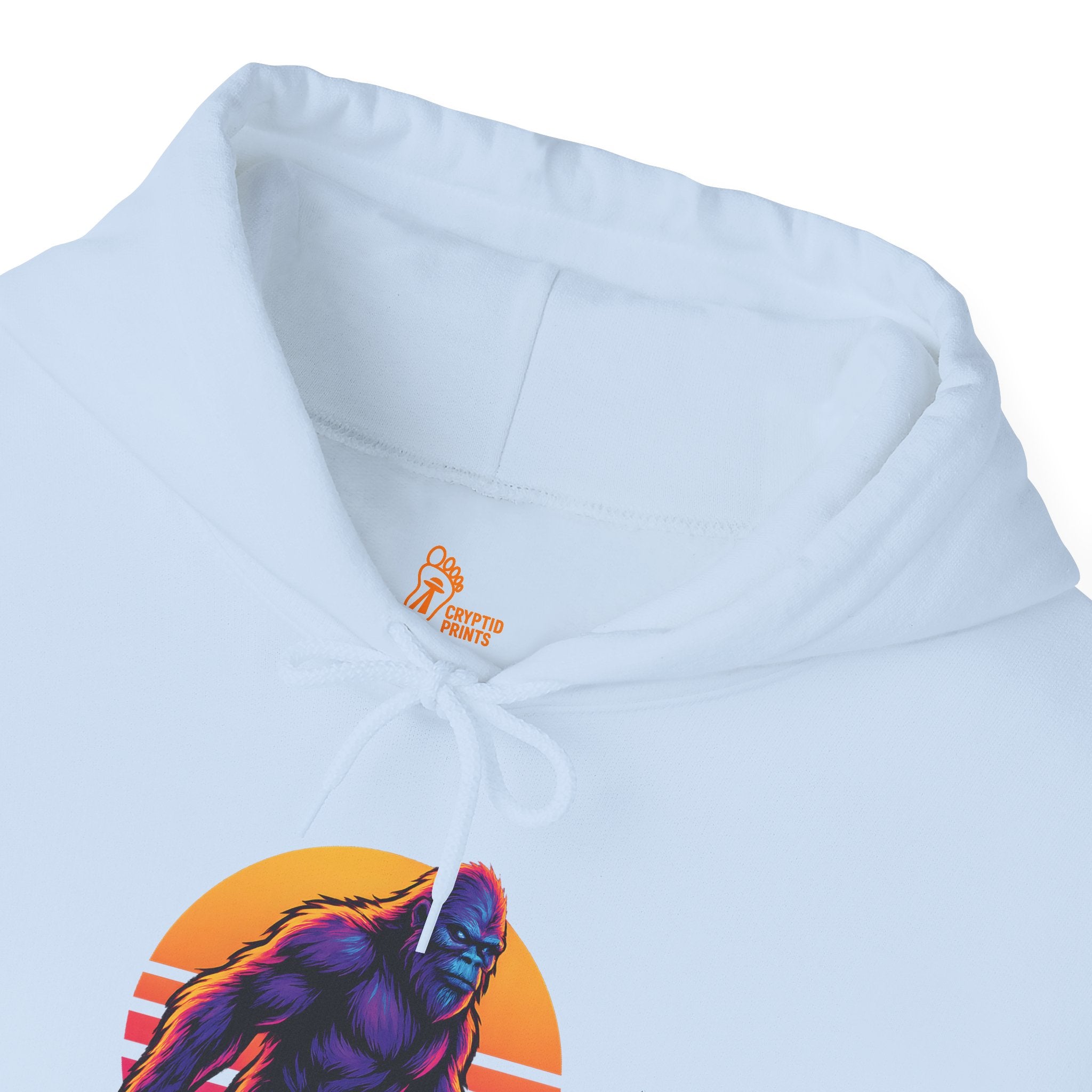 Retro Neon Bigfoot Hoodie - Sasquatch Hoodie 80s Aesthetic