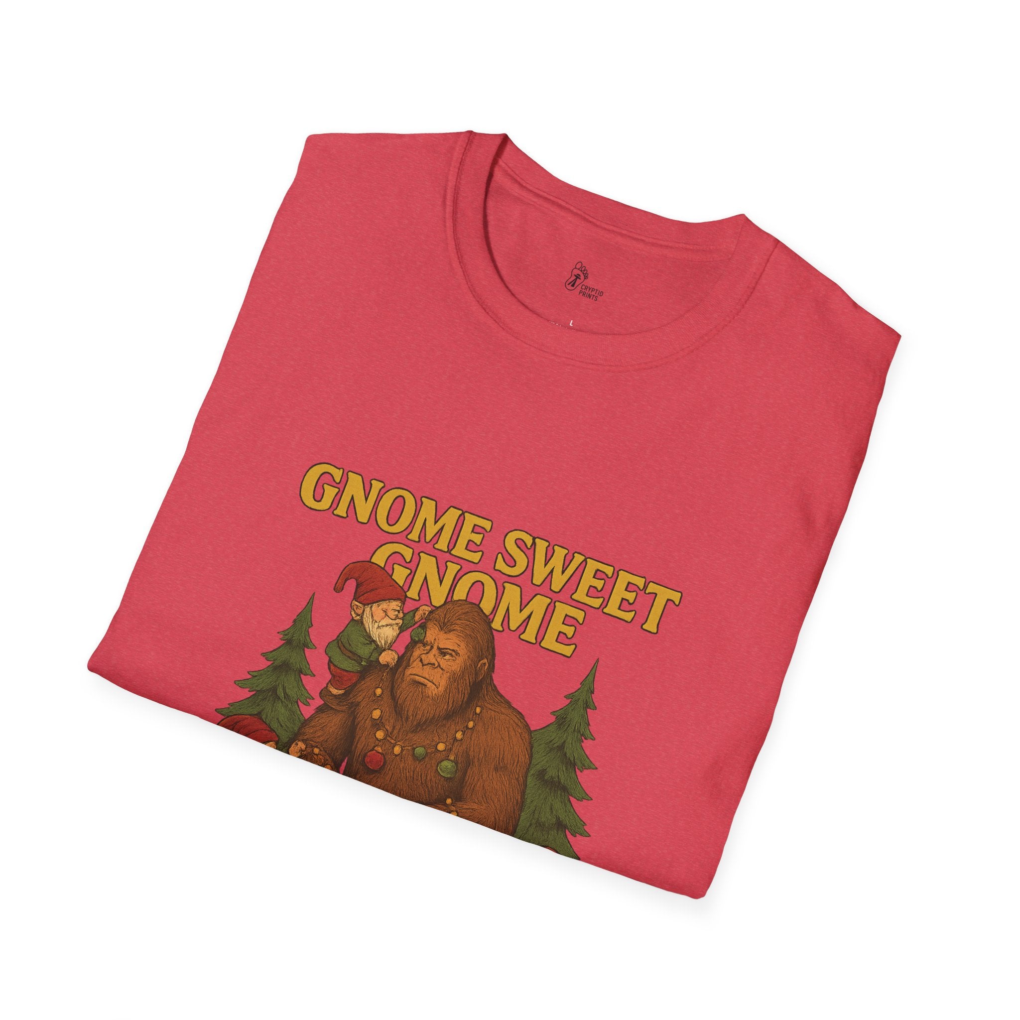 Gnome Sweet Gnome Bigfoot T-Shirt - Gnomes Decorating Sasquatch