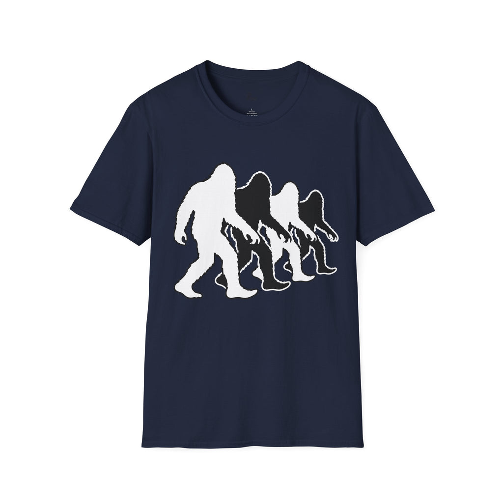 Bigfoot Evolution Silhouette T-Shirt - Cryptid Gait Progression