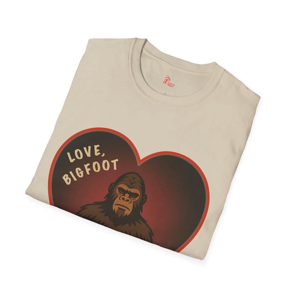 Bigfoot Valentine T-Shirt - Cryptid Prints