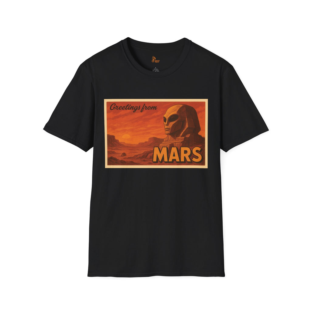 Greetings from Mars T-Shirt - Vintage Postcard Design