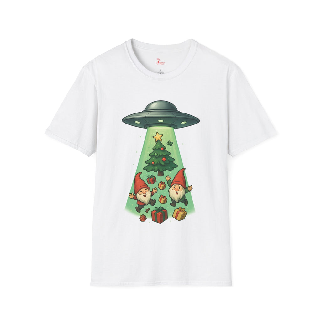 UFO Christmas Gnomes T-Shirt - Funny Holiday Alien Tee