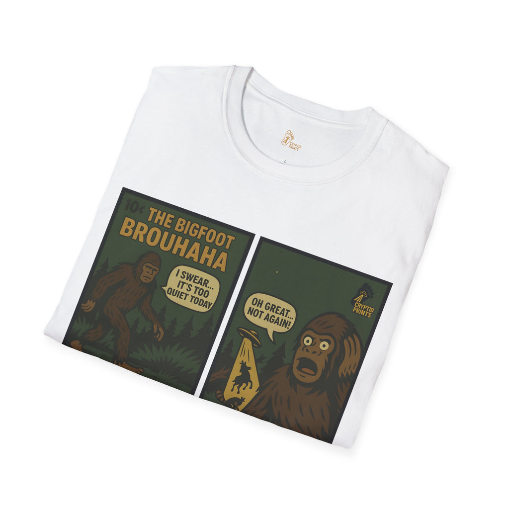 The Bigfoot Brouhaha - Vintage Comic Cryptid T-Shirt