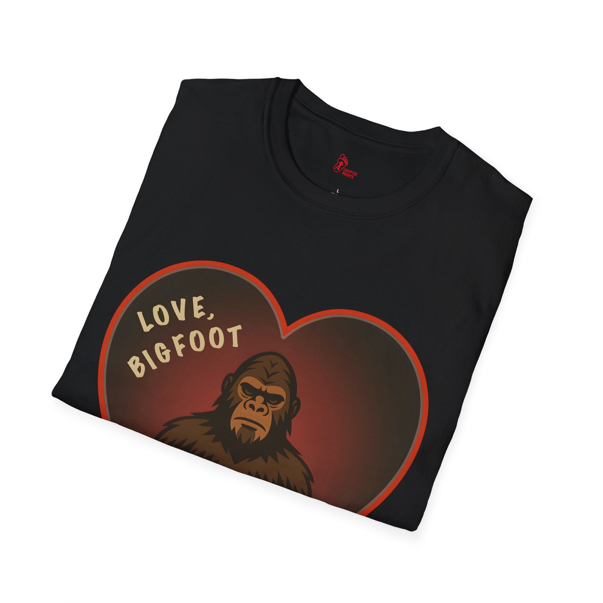 Bigfoot Valentine T-Shirt - Cryptid Prints