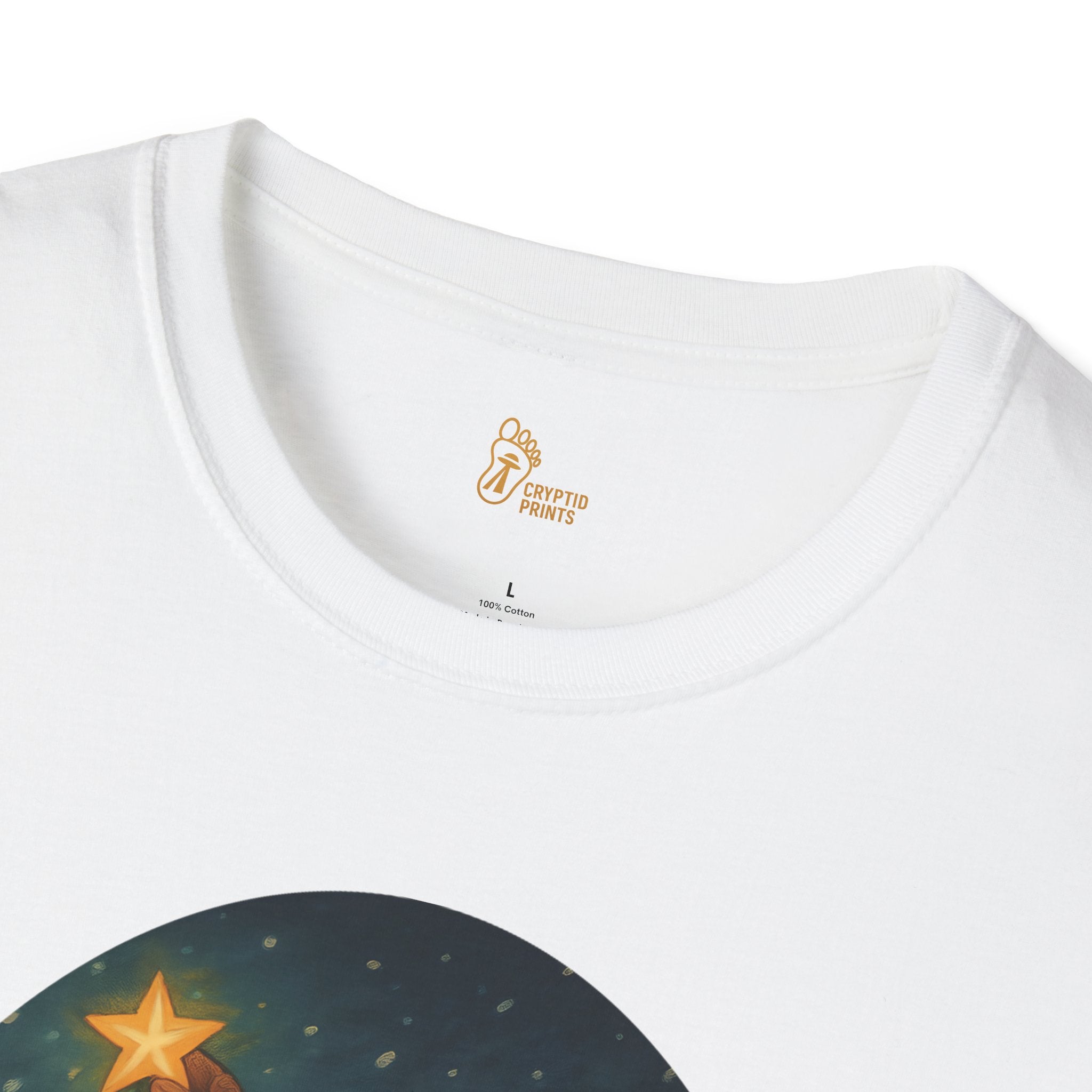 Bigfoot Christmas T-Shirt - Holiday Spirit Winter Scene