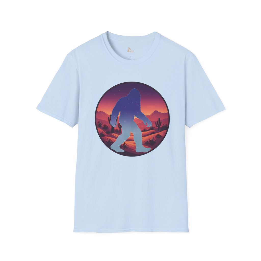 Bigfoot Cosmic Desert T-Shirt - Cryptid Prints