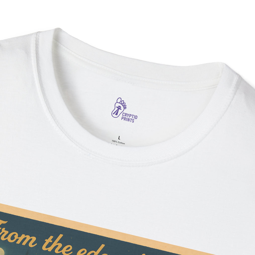 From the Edge of Reality T-Shirt - Vintage Postcard Design