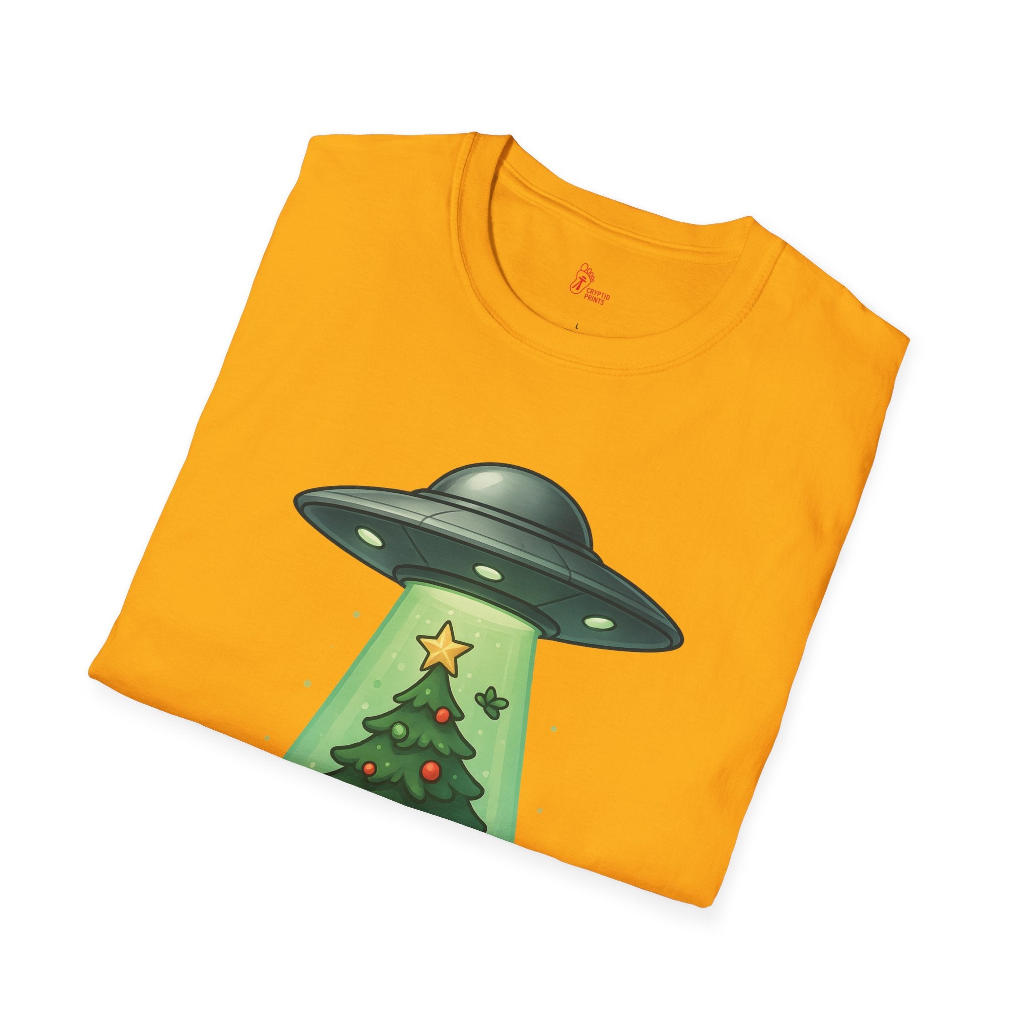UFO Christmas Gnomes T-Shirt - Funny Holiday Alien Tee