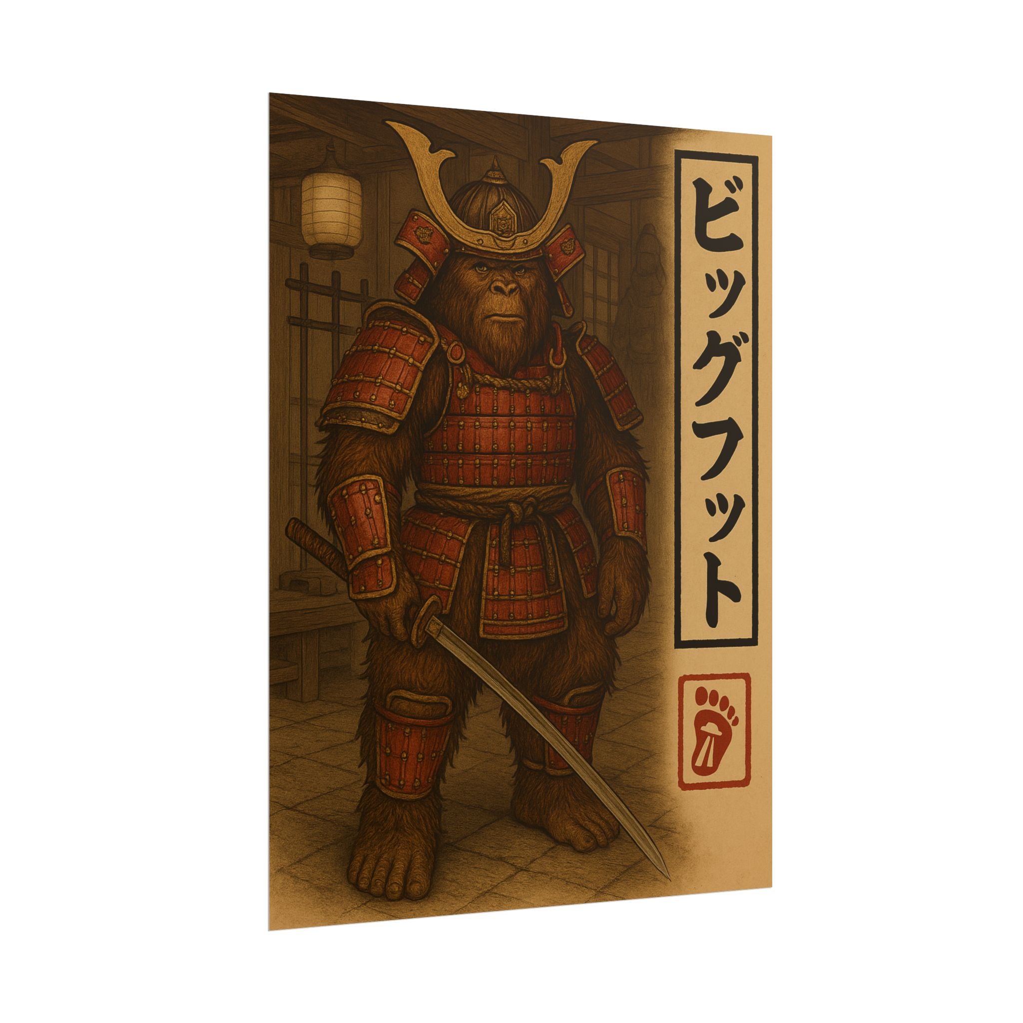 Shogun Bigfoot Poster - Warrior of the Wild