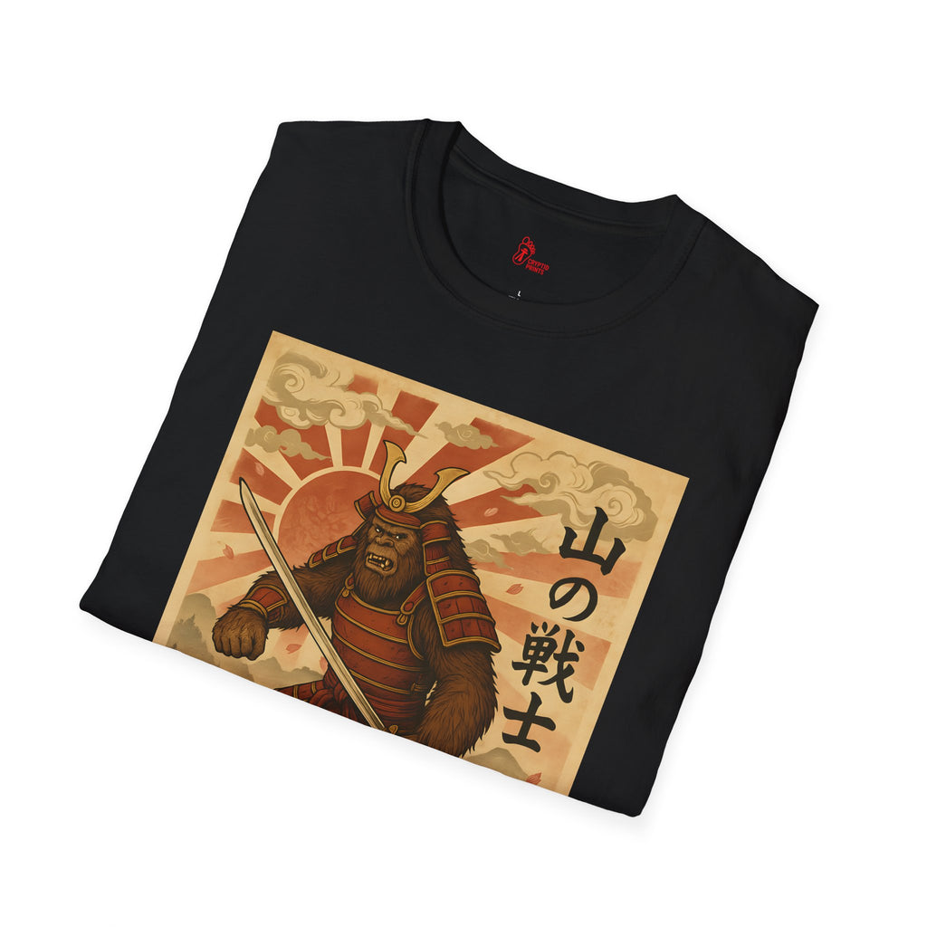 Samurai Bigfoot T-Shirt - “Mountain Warrior” Cryptid Design