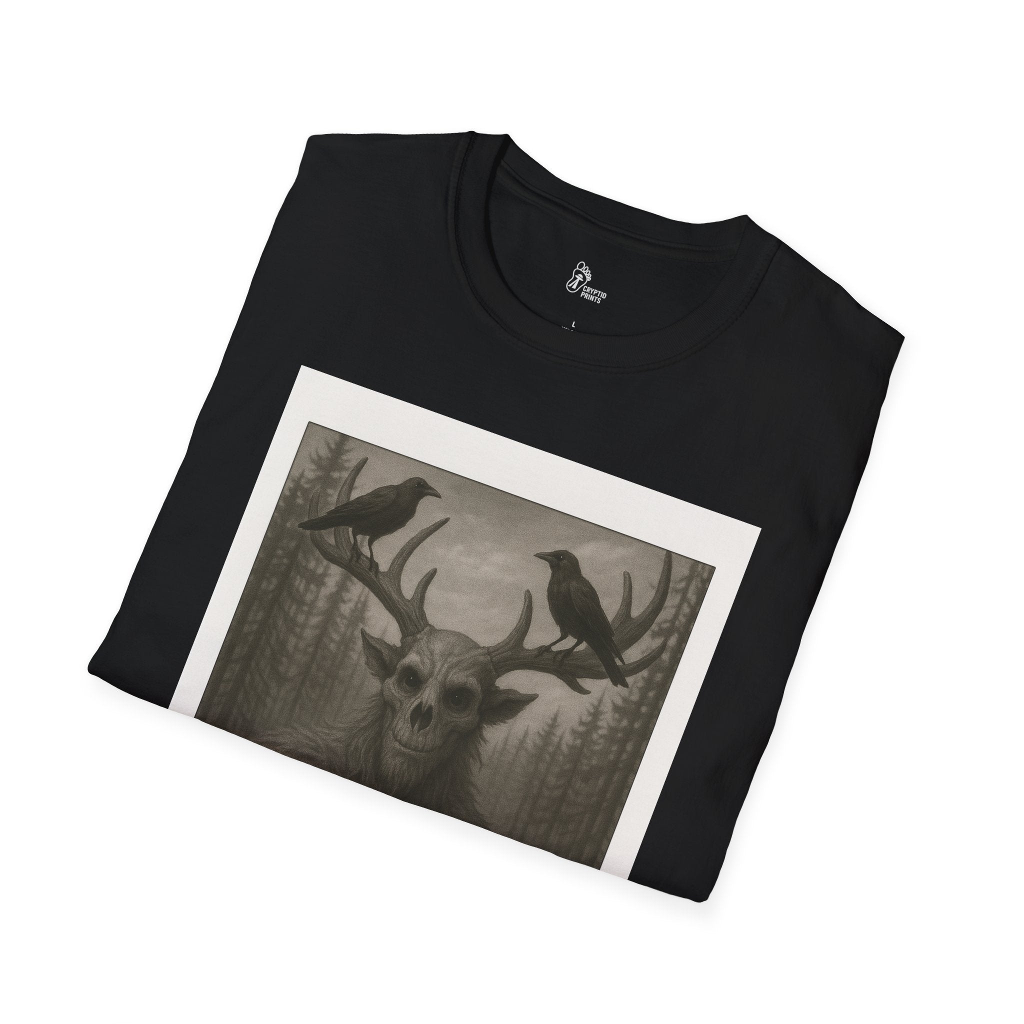 Wendigo Forest Encounter T-Shirt - Retro-Style Photo Design